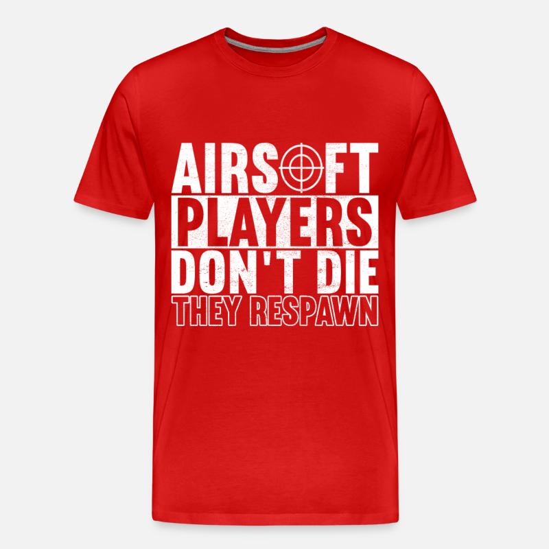 Airsoft Waffe Airsoft Hobby - Männer Premium Bio T-Shirt - Rot