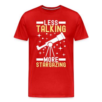 Atronome Astronomie - Männer Premium Bio T-Shirt - Rot - Vorne - Damien (186cm)