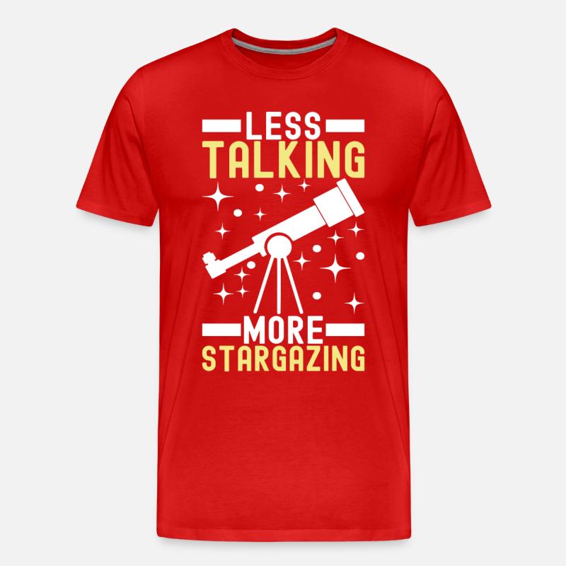 Atronome Astronomie - Männer Premium Bio T-Shirt - Rot