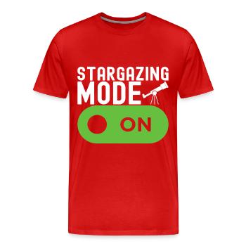Atronome Astronomy - Men's Premium Organic T-Shirt - red - Front - Damien (186cm)