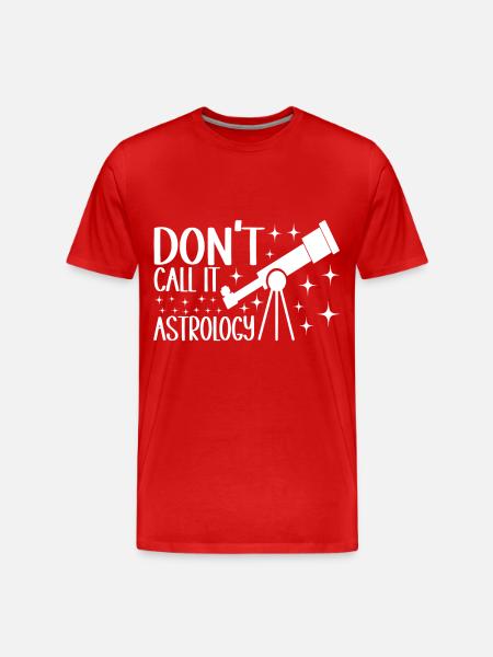 Astronomer Astronomy - Men's Premium Organic T-Shirt - red