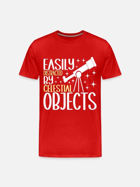 Astronomer Astronomy - Men's Premium Organic T-Shirt - red