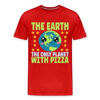 Astronomer Astronomy - Men's Premium Organic T-Shirt - red - Front - Damien (186cm)