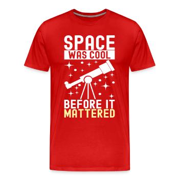 Astronomie astronome - T-shirt bio Premium Homme - rouge - Devant - Damien (186cm)