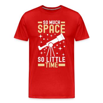 Astronomie astronome - T-shirt bio Premium Homme - rouge - Devant - Damien (186cm)