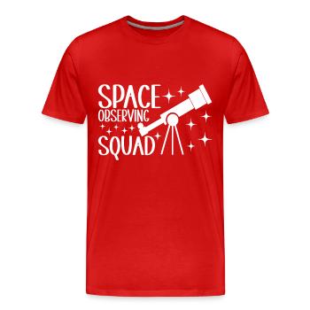 Astronomie astronome - T-shirt bio Premium Homme - rouge - Devant - Damien (186cm)