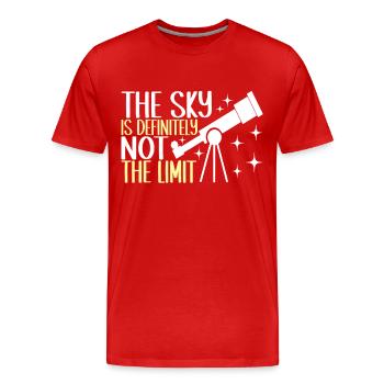 Astronomie astronome - T-shirt bio Premium Homme - rouge - Devant - Damien (186cm)