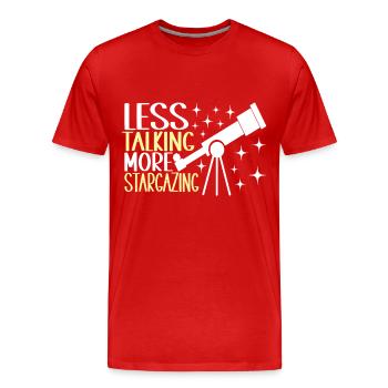 Astronomie astronome - T-shirt bio Premium Homme - rouge - Devant - Damien (186cm)