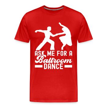 Danse de salon Danseurs de salon Danseurs de salon Danseurs de salon - T-shirt bio Premium Homme - rouge - Devant - Damien (186cm)