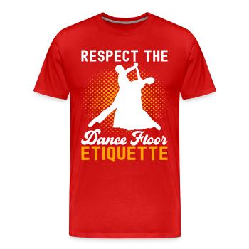 Ballsaal Tanz Ballsaaltänzer Gesellschaftstänzer - Männer Premium Bio T-Shirt - Rot - Vorne - Damien (186cm)