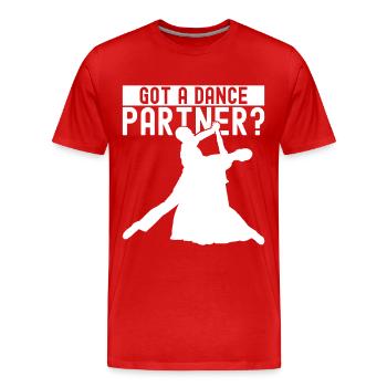 Ballsaal Tanz Ballsaaltänzer Gesellschaftstänzer - Männer Premium Bio T-Shirt - Rot - Vorne - Damien (186cm)