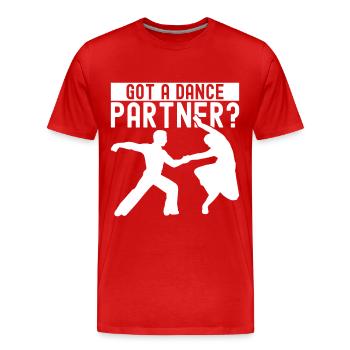 Danse de salon Danseurs de salon Danseurs de salon Danseurs de salon - T-shirt bio Premium Homme - rouge - Devant - Damien (186cm)