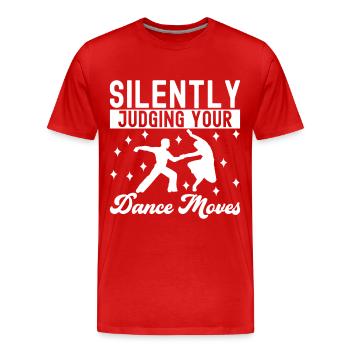 Danse de salon Danseurs de salon Danseurs de salon Danseurs de salon - T-shirt bio Premium Homme - rouge - Devant - Damien (186cm)