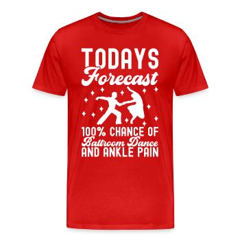Danse de salon Danseurs de salon Danseurs de salon Danseurs de salon - T-shirt bio Premium Homme - rouge - Devant - Damien (186cm)