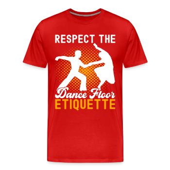 Danse de salon Danseurs de salon Danseurs de salon Danseurs de salon - T-shirt bio Premium Homme - rouge - Devant - Damien (186cm)