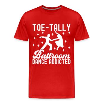 Danse de salon Danseuses de salon Danseuses de salon Danseuses de salon - T-shirt bio Premium Homme - rouge - Devant - Damien (186cm)