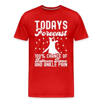Ballsaal Tanz Ballsaaltänzer Gesellschaftstänzer - Männer Premium Bio T-Shirt - Rot - Vorne - Damien (186cm)