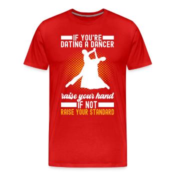 Ballsaal Tanz Ballsaaltänzer Gesellschaftstänzer - Männer Premium Bio T-Shirt - Rot - Vorne - Damien (186cm)
