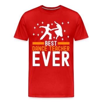 Ballsaal Tanz Ballsaaltänzer Gesellschaftstänzer - Männer Premium Bio T-Shirt - Rot - Vorne - Damien (186cm)