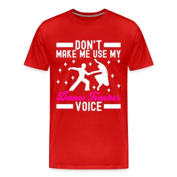 Ballsaal Tanz Ballsaaltänzer Gesellschaftstänzer - Männer Premium Bio T-Shirt - Rot - Vorne - Damien (186cm)