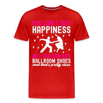 Ballroom Dance Ballroom Dancers Ballroom Dancers - Men's Premium Organic T-Shirt - red - Front - Damien (186cm)