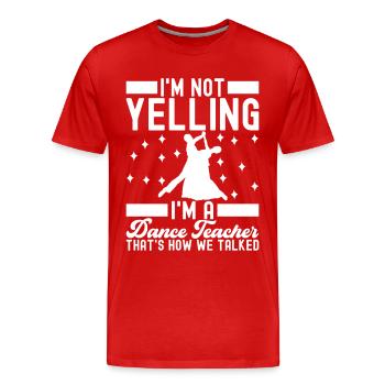 Ballroom Dance Ballroom Dancers Ballroom Dancers - Men's Premium Organic T-Shirt - red - Front - Damien (186cm)