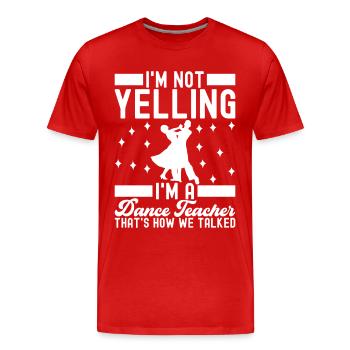 Ballsaal Tanz Ballsaaltänzer Gesellschaftstänzer - Männer Premium Bio T-Shirt - Rot - Vorne - Damien (186cm)