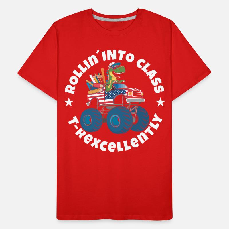 Trex Einschulung Männer Premium Bio T-Shirt