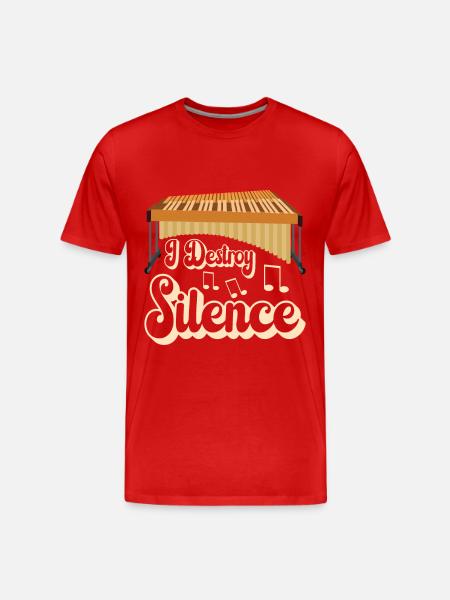 Vibraphon Vibraphonist - Männer Premium Bio T-Shirt - Rot