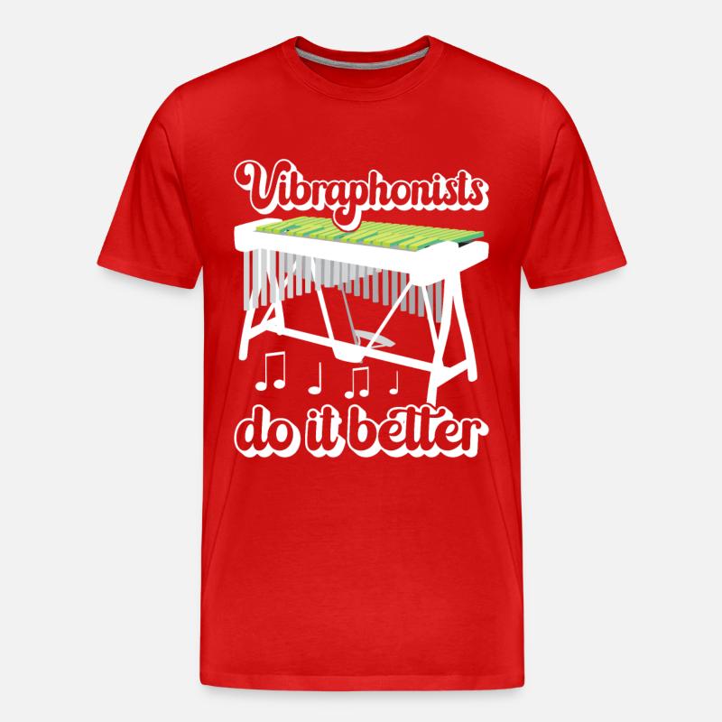 Vibraphon, vibraphonist - Men's Premium Organic T-Shirt - red