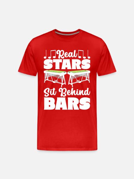 Vibraphon, vibraphonist - Men's Premium Organic T-Shirt - red