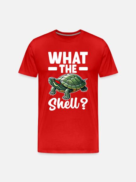 Turtle Red-eared Turtle - Men's Premium Organic T-Shirt - red