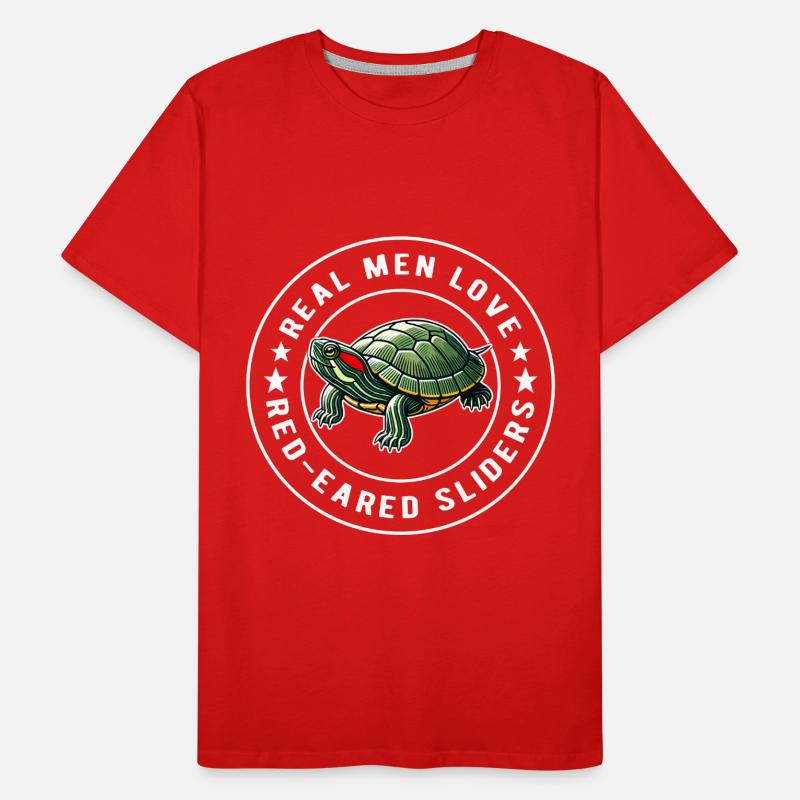 Turtle Red-eared Turtle Men's Premium Organic T-Shirt