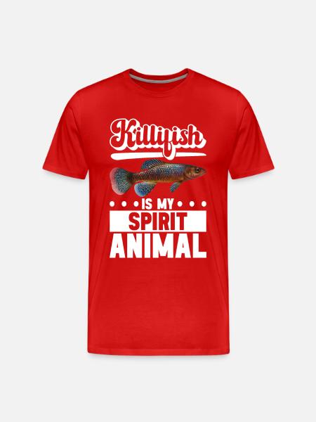 Killifish Quarium Fish - T-shirt bio Premium Homme - rouge