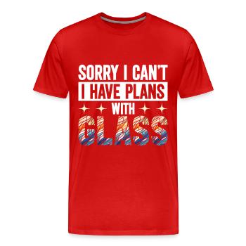 Stained Glass Artist Stained Glass Art - Men's Premium Organic T-Shirt - red - Front - Damien (186cm)
