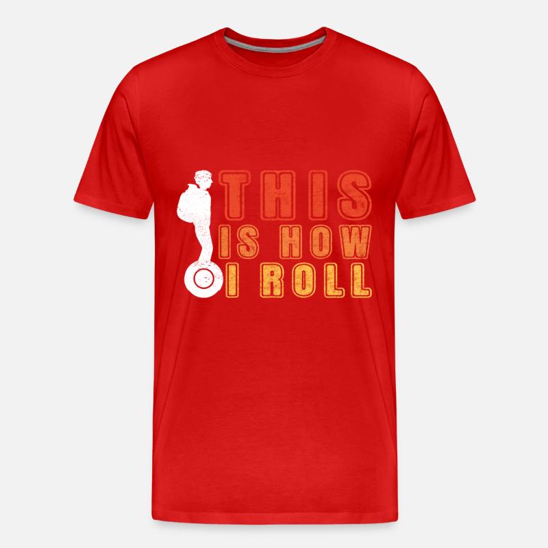 EUC Monowheel - Männer Premium Bio T-Shirt - Rot