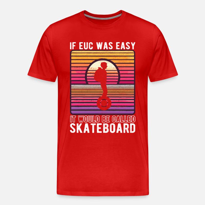 EUC Monowheel - Männer Premium Bio T-Shirt - Rot