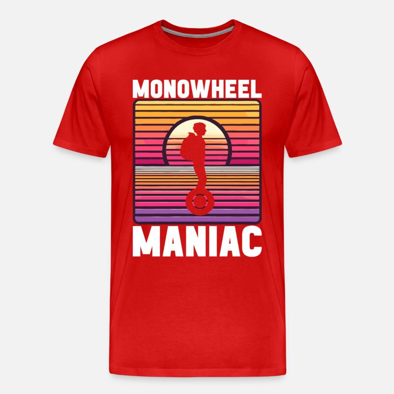EUC Monowheel - Männer Premium Bio T-Shirt - Rot