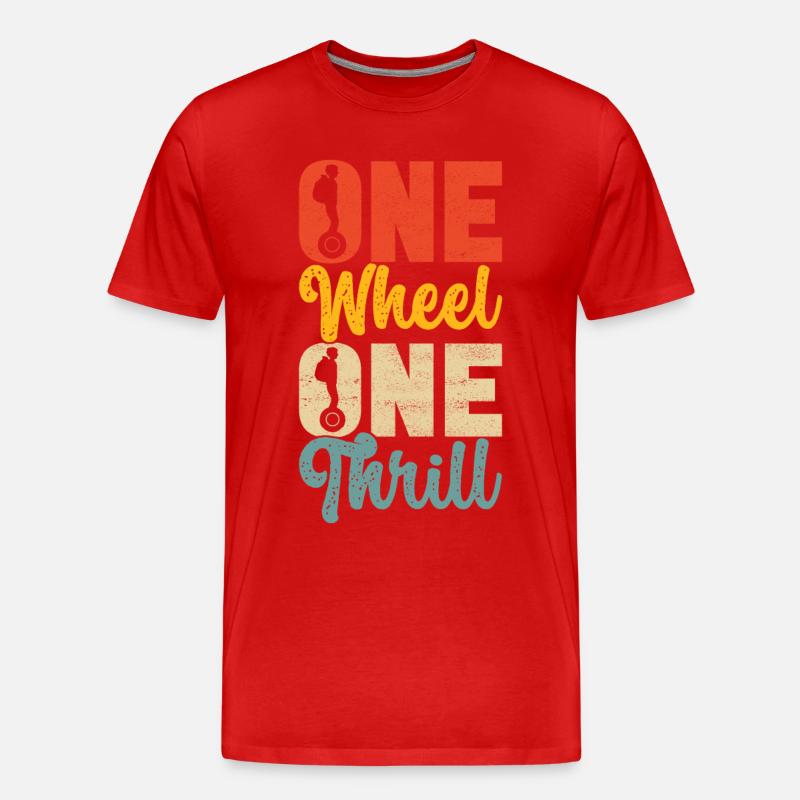 EUC Monowheel - Männer Premium Bio T-Shirt - Rot