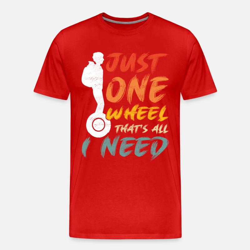EUC Monowheel - Männer Premium Bio T-Shirt - Rot