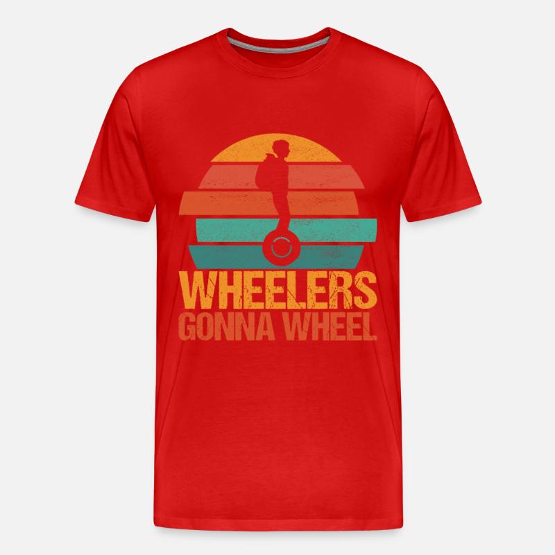 EUC Monowheel - Männer Premium Bio T-Shirt - Rot