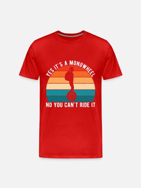 EUC Monowheel - Men's Premium Organic T-Shirt - red