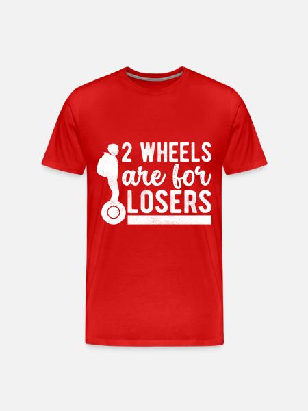 EUC Monowheel - Men's Premium Organic T-Shirt - red