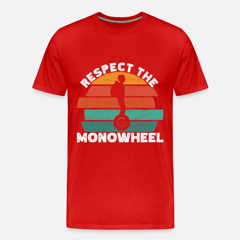 EUC Monoroue - T-shirt bio Premium Homme - rouge
