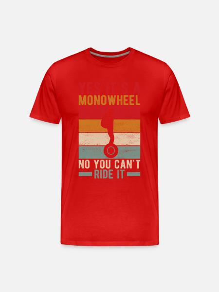 EUC Monowheel - Men's Premium Organic T-Shirt - red