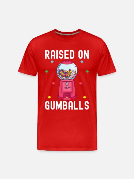 Machine à boules de gomme - T-shirt bio Premium Homme - rouge