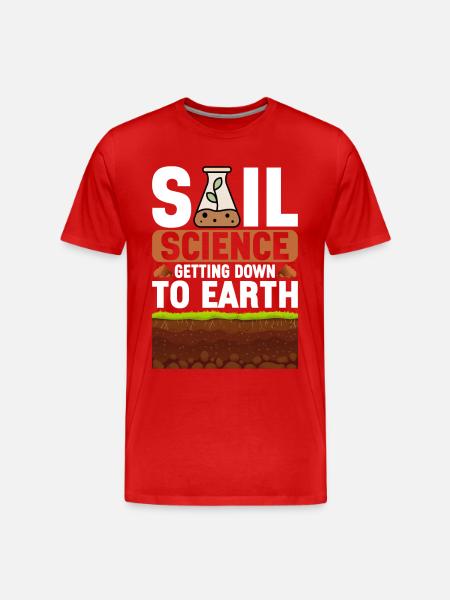 Bodenwissenschaftler Soil Science - Men's Premium Organic T-Shirt - red