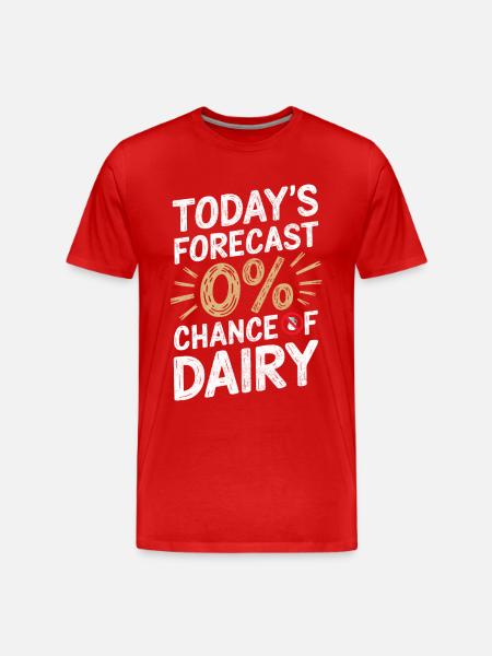 Lactose intolerance Lactose intolerant - Men's Premium Organic T-Shirt - red