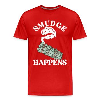 Herbs Incense Smudging Spiritual - Men's Premium Organic T-Shirt - red - Front - Damien (186cm)
