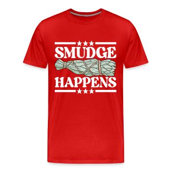 Herbs Incense Smudging Spiritual - Men's Premium Organic T-Shirt - red - Front - Damien (186cm)